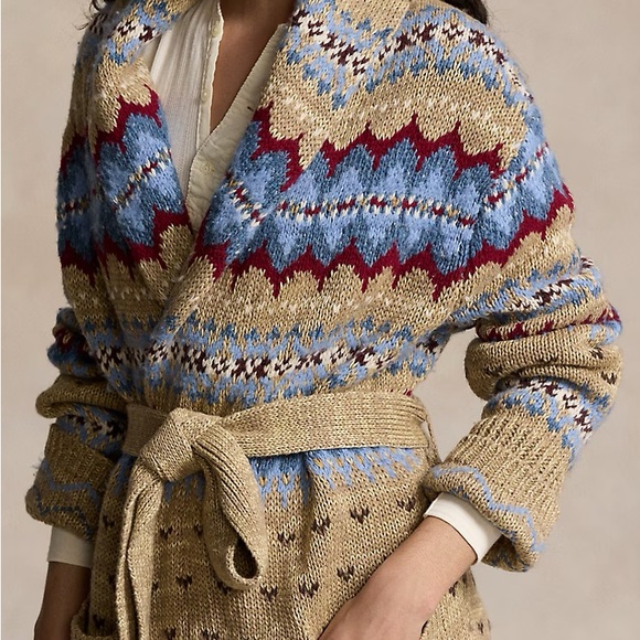 Polo by Ralph Lauren Wool-Blend Shawl Cardigan - Picture 3 of 12